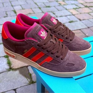 Men’s Adidas Originals Ciero Low Sneakers Espresso/ Orange/ Bordeaux US Size 9.5